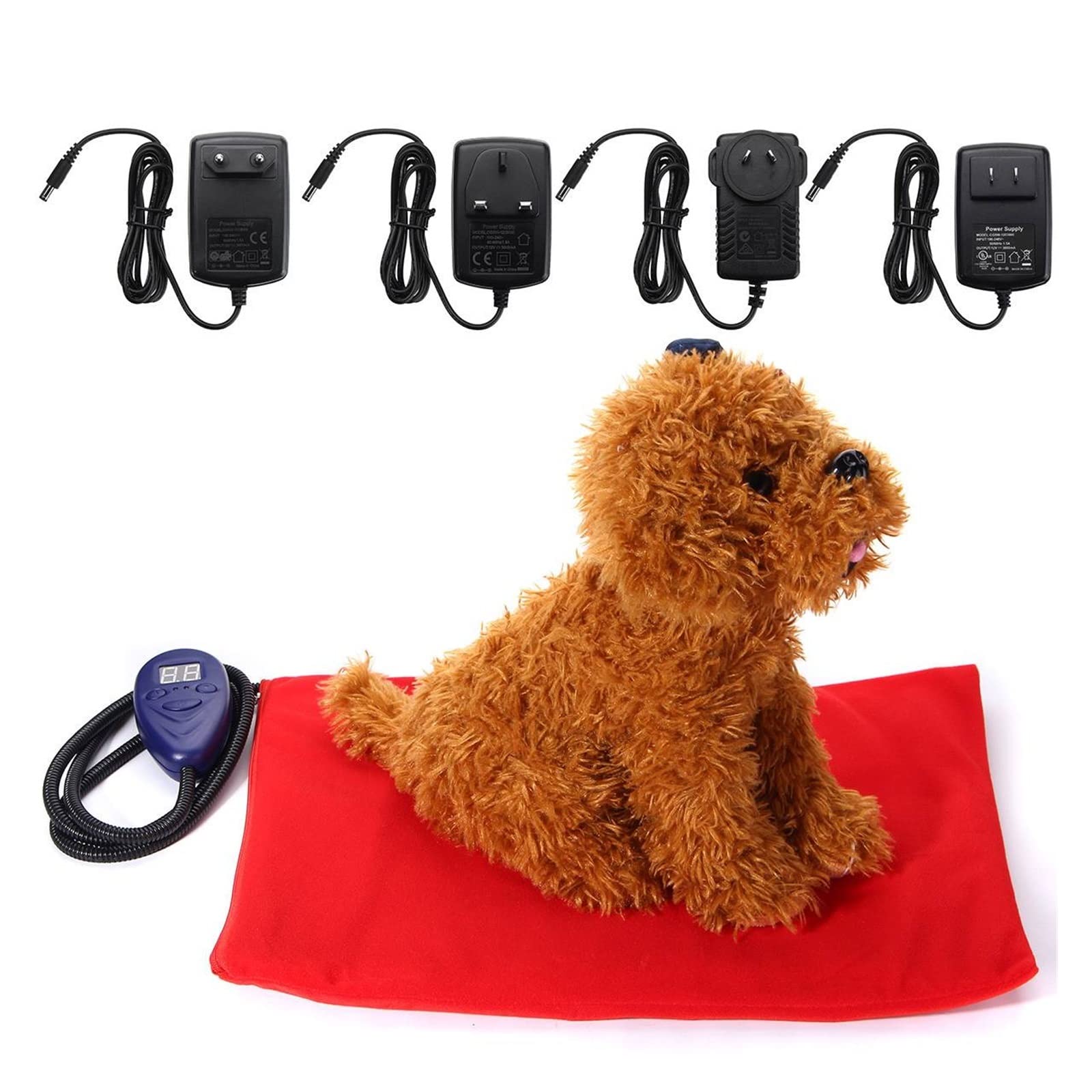 Manta térmica for mascotas Manta eléctrica for perros Almohadilla térmica for perros Cama for perros Impermeable Anti-mordedura Cojín de temperatura ajustable Estera térmica for mascotas 40 * 30 cm /