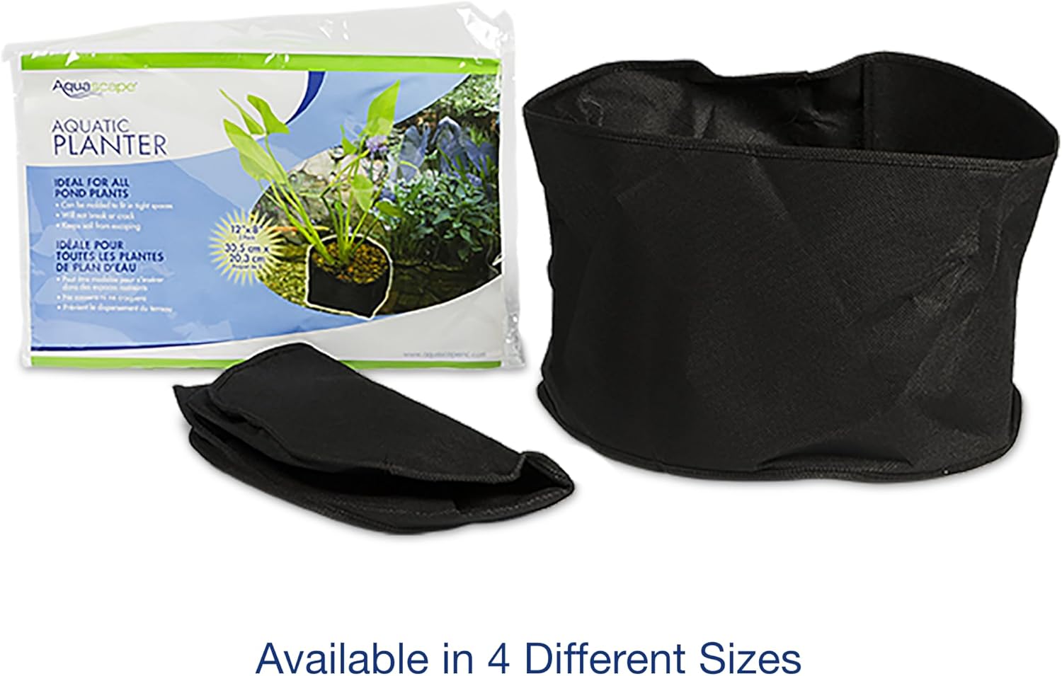 Aquascape 98929 Fabric Lily Pot 14" Round x 7" Deep (2 Pack) for Pond Water Feature Waterfall Landscape and Garden