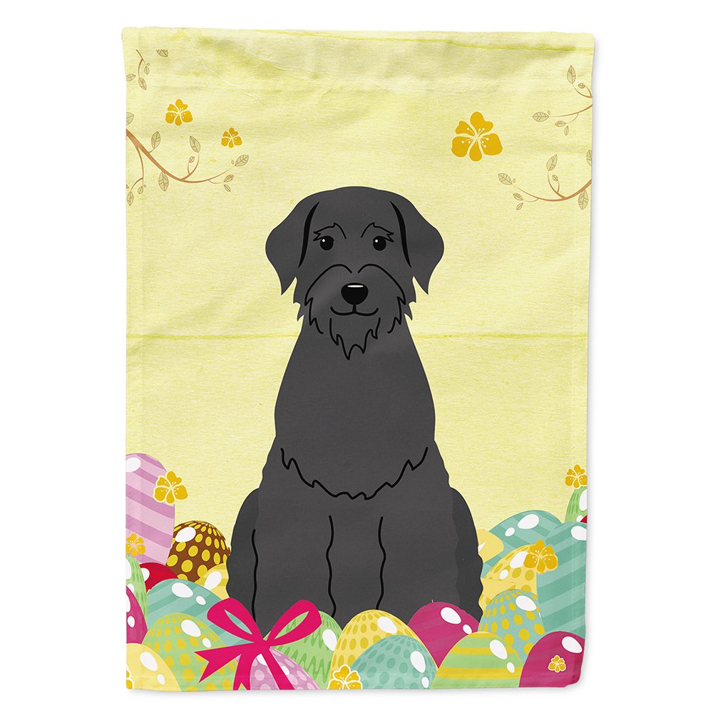 Grand drapeau toile maison Schnauzer Caroline's Treasures œufs de Pâques