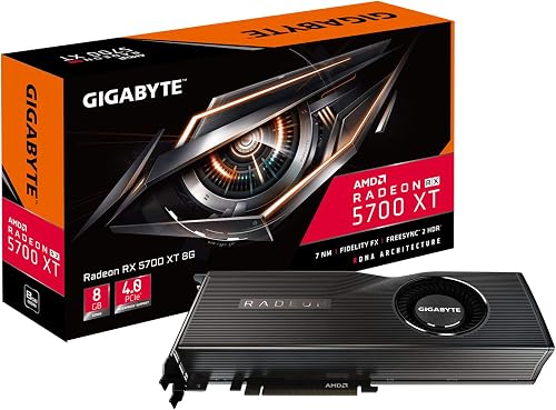 GIGABYTE Radeon RX 5700 XT 8G Graphics Card, PCIe 4.0, 8GB 256-Bit GDDR6, GV-R57XT-8GD-B Video Card