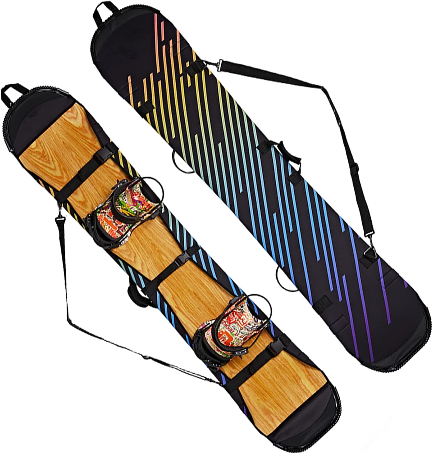 Portable Snowboard Bag Snowboard Protector One Shoulder Ski Equipment Storage Bag SBR Rubber Waterproof Wear-Resistant Fabric