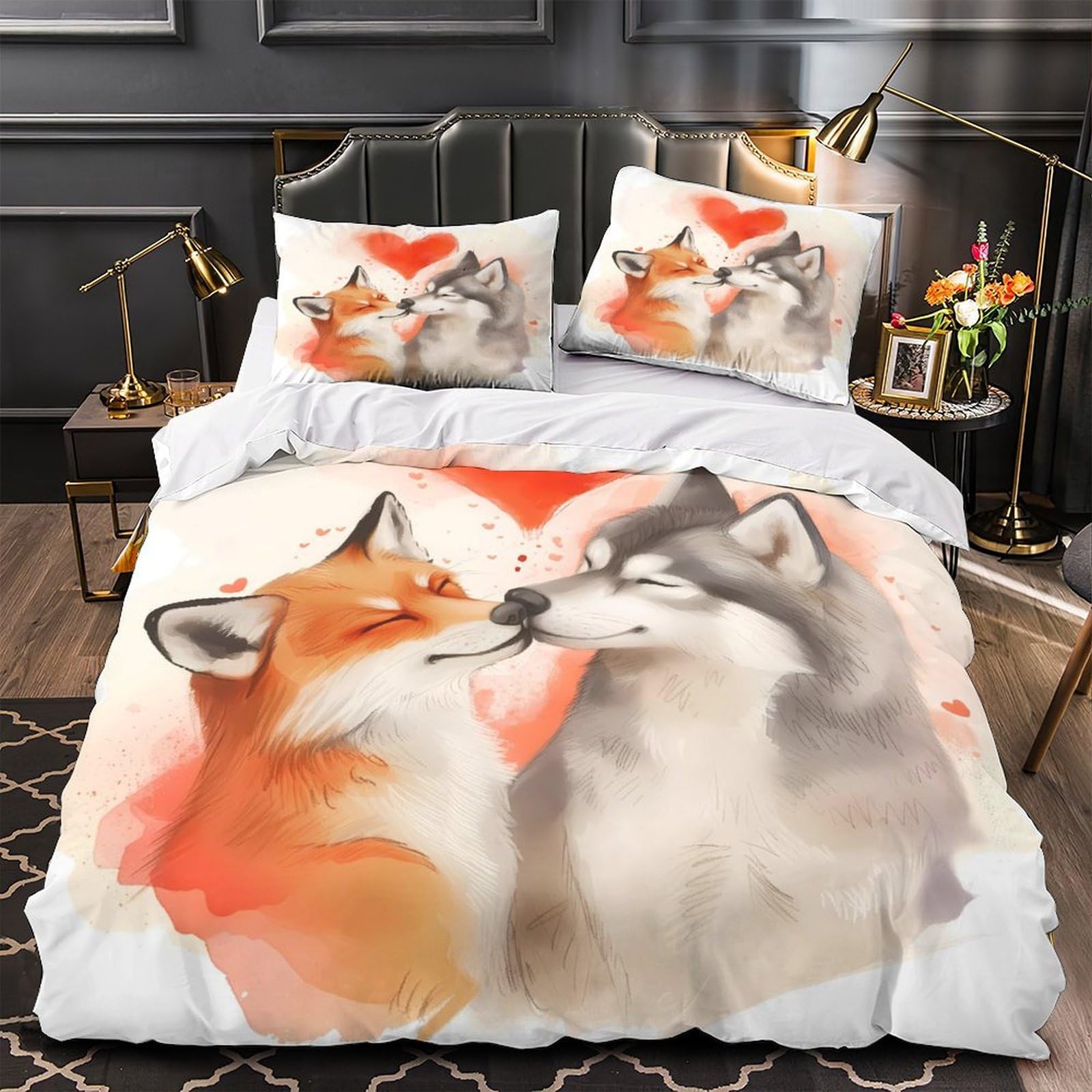 Parure de lit cerf 3D super king, le cadeau idéal pour décorer une chambre d'ado ou d'adulte