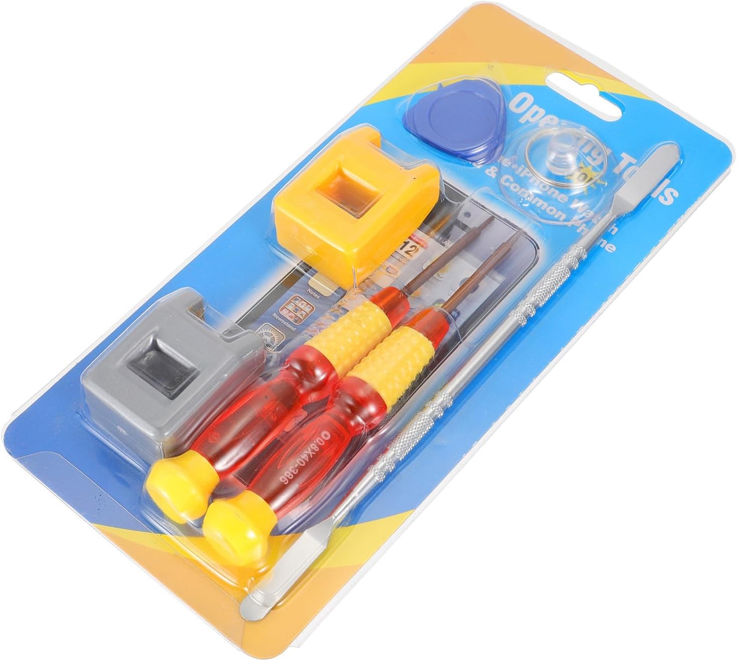 LALAFINA 7pcs Mobile Phone and Tablet Disassembly Tool Kit Ergonomic Pry for Safe Electronics Repair Compact Design Includes Screwdrivers and Opening Tools