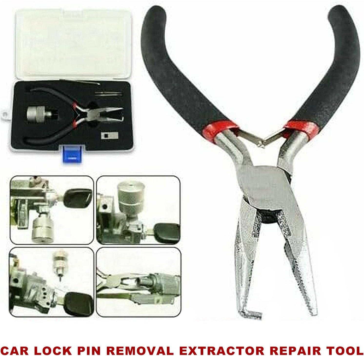 Sporacingrts 10 Pcs Car Ignition Lock Pin Removal Tool Kit, Compatible with Honda/Acura,Good Metal Broken Key Extractor & Needle Peg Puller, Locksmith Repair Tool Set