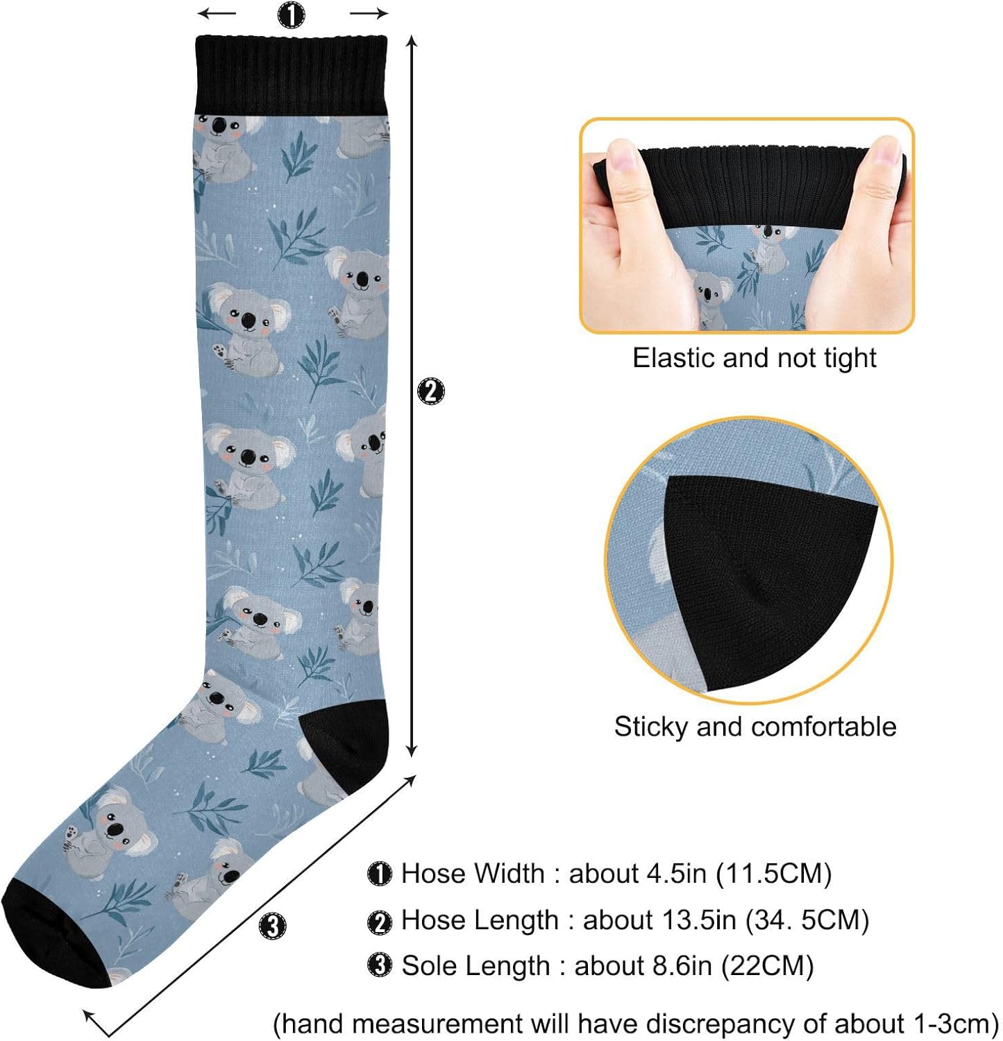 Wusikd Cow Milk Compression Socks for Women and Men Circulation Cow Print Long Socks for Athletic Running 2 - Image 4