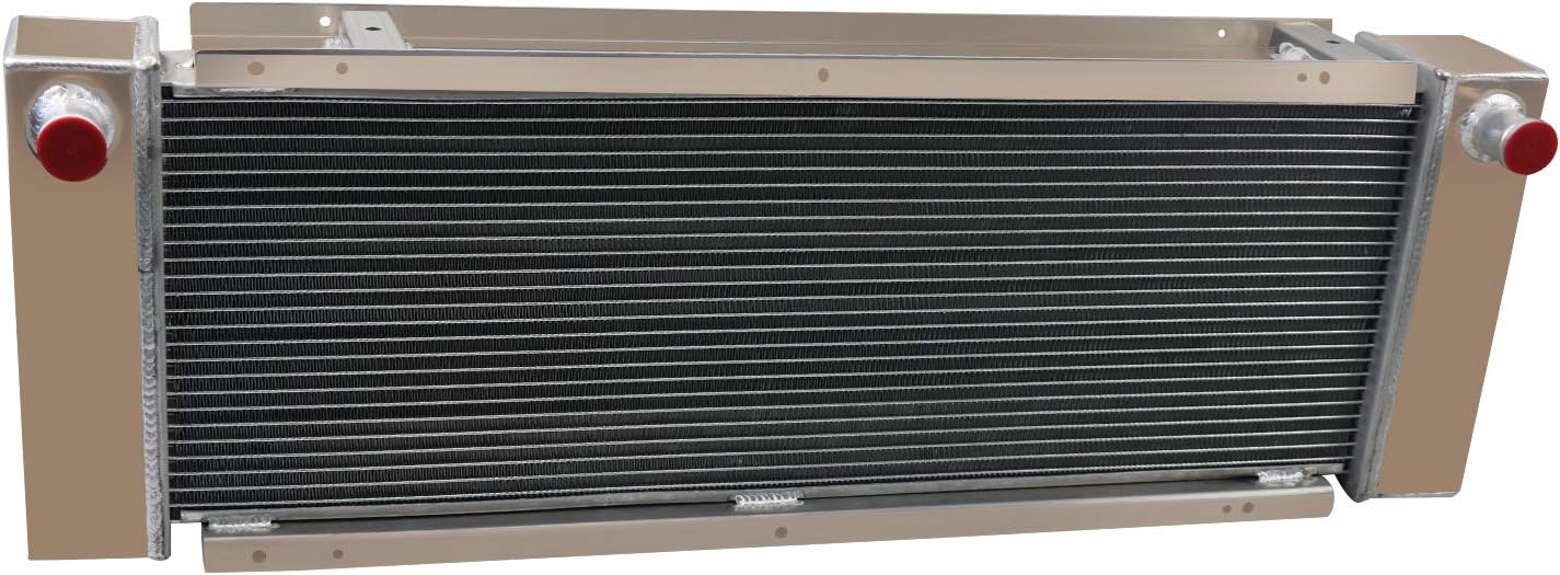 ALLOYWORKS 4 Row Aluminum Radiator for Bobcat Skid Steer 645 743 743B 743DS PRO