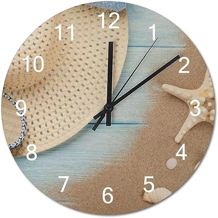 Orologio da parete Polinesia francese Tropici Montagne Fiumi Vela Orologio  da parete in legno Orologio da soggiorno Funzionante a batteria Decorazione  da parete per fattoria Decorazioni per la casa : Amazon.it: Casa