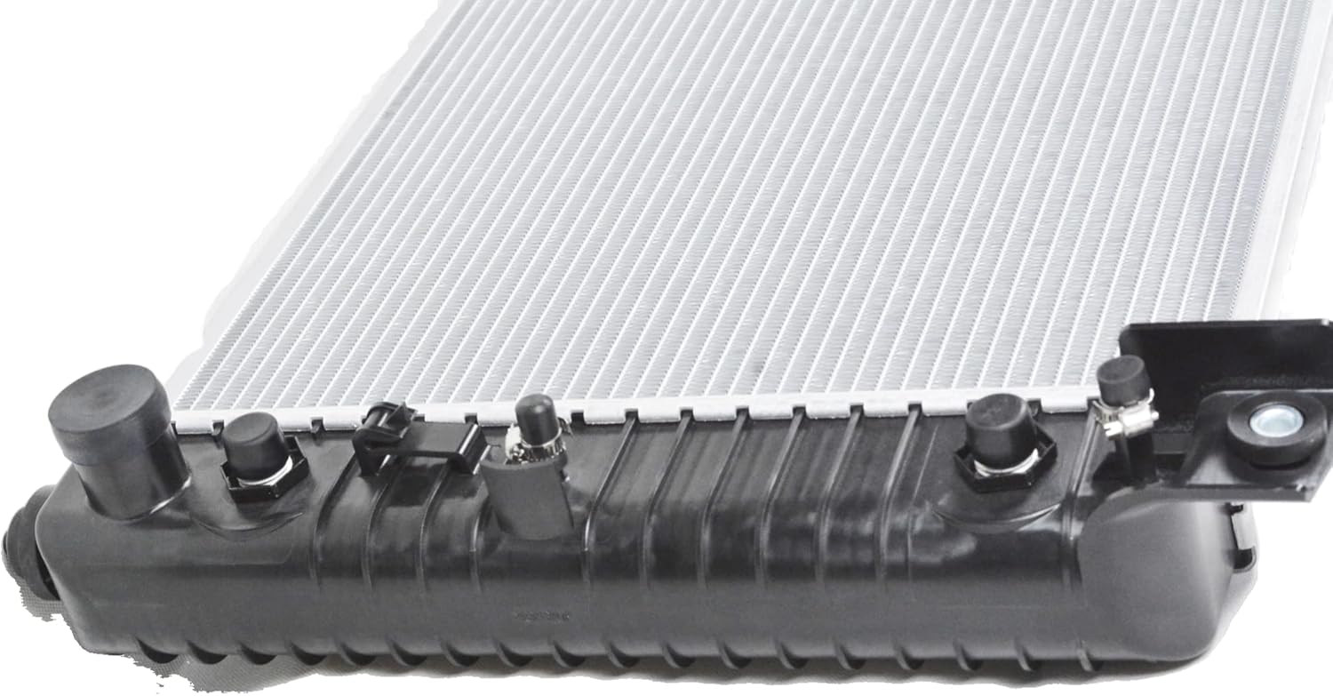 34"Aluminum CU2370 Radiator Compatible with Chevy Silverado Avalanche Suburban Tahoe GMC Sierra Yukon Cadillac Escalade Hummer H2 4.8L 5.3L 6.0L 6.2L AT with Double Engine Oil Cooler 2370