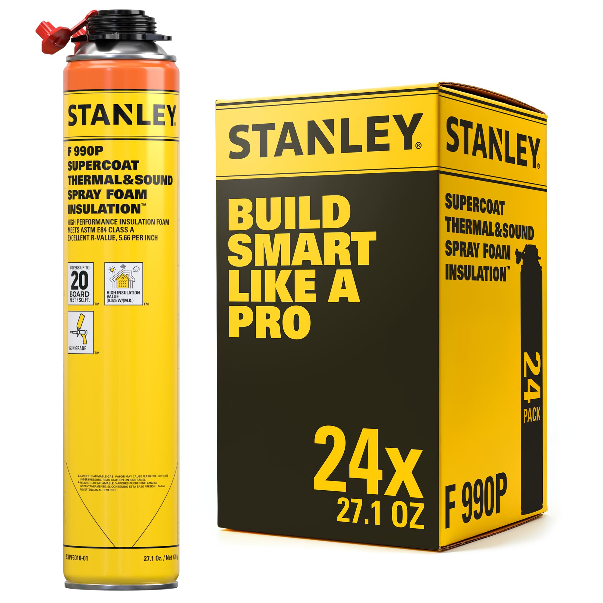 STANLEY F 990P Supercoat Spray Foam Insulation - Closed Cell Spray