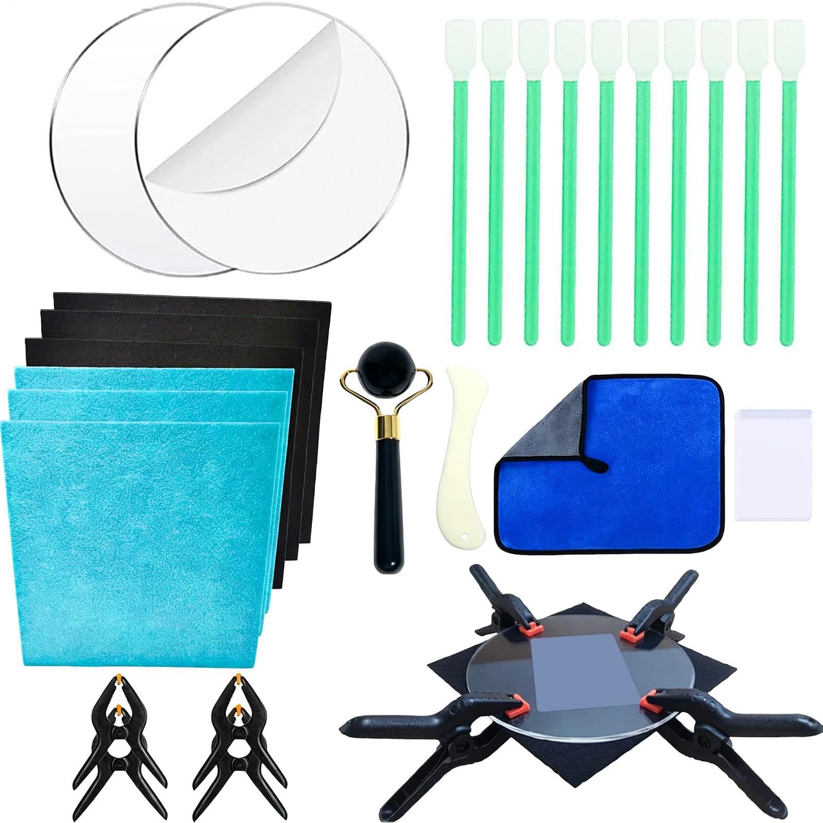 Kit di pulizia carte collezionabili da 28 pezzi, kit di pulizia carta e kits di appiattimento carte sportive, adatto per la cura delle carta classificate e bordi appiattiti