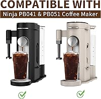 Vista 2 de Filtros de papel de café desechables para cafetera Ninja Pod & Grounds Specialty de una sola porción, 150 filtros de café compatibles con cafetera