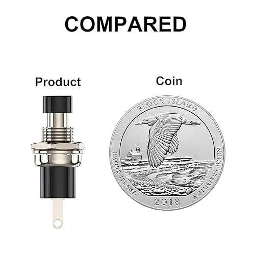 Miniatura 5 de Interruptor de botón momentáneo, 1A 250VAC SPST Mini interruptores de botón normalmente abiertos (NO) 12pcs