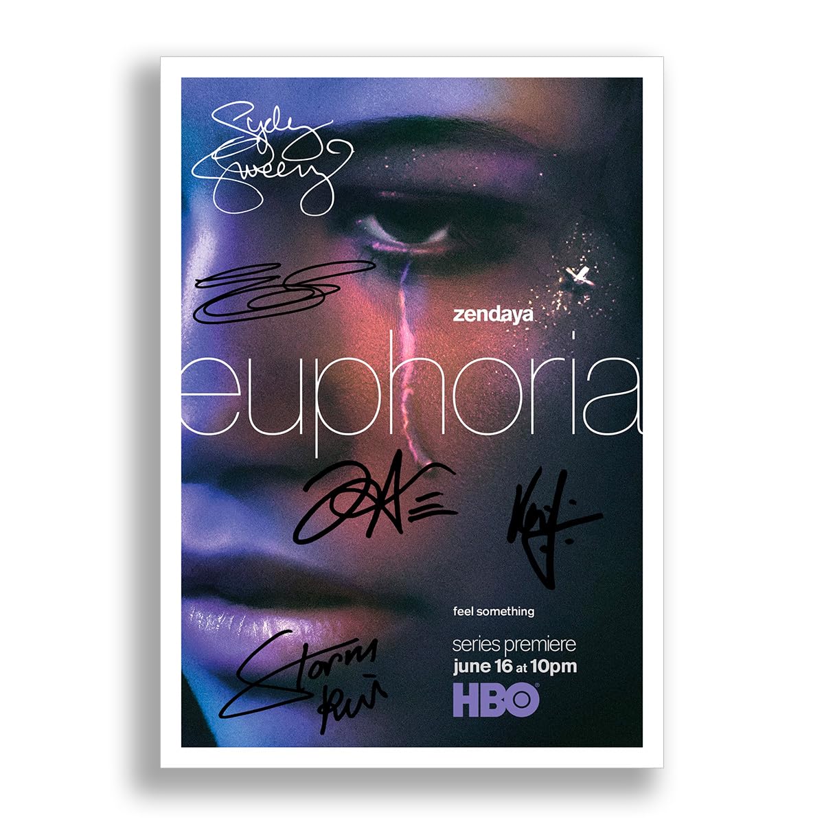 Euphoria TV Show Cast Signed Autograph A4 Poster Photo Print Series Season Framed DVD Boxset Memorabilia Gift (POSTER ONLY)
