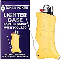 Vista 9 de Toker Poker - Funda para encendedor BIC Multiherramienta 2.0 - Magenta, herramienta todo en uno para acampar y otros usos