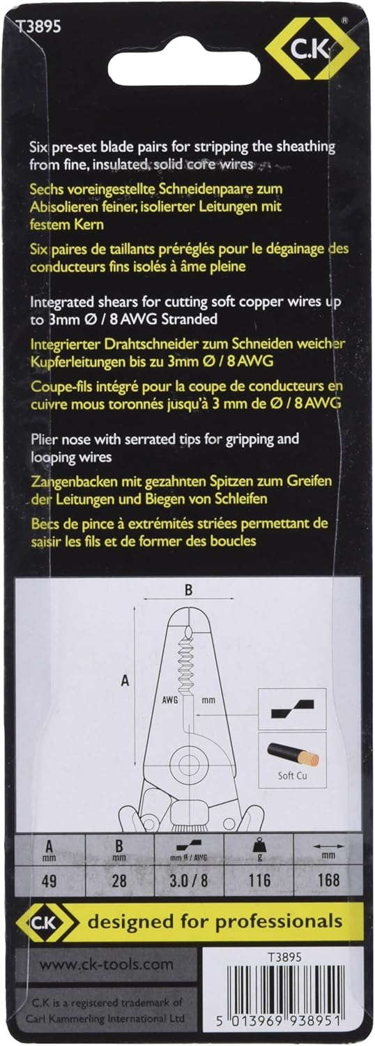 C. K Tools T3895 Ecotronic ESD Wire Stripping Pliers