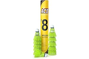 Ace Badminton Birdies, Badminton shuttlecocks, 12 Pcs Set.