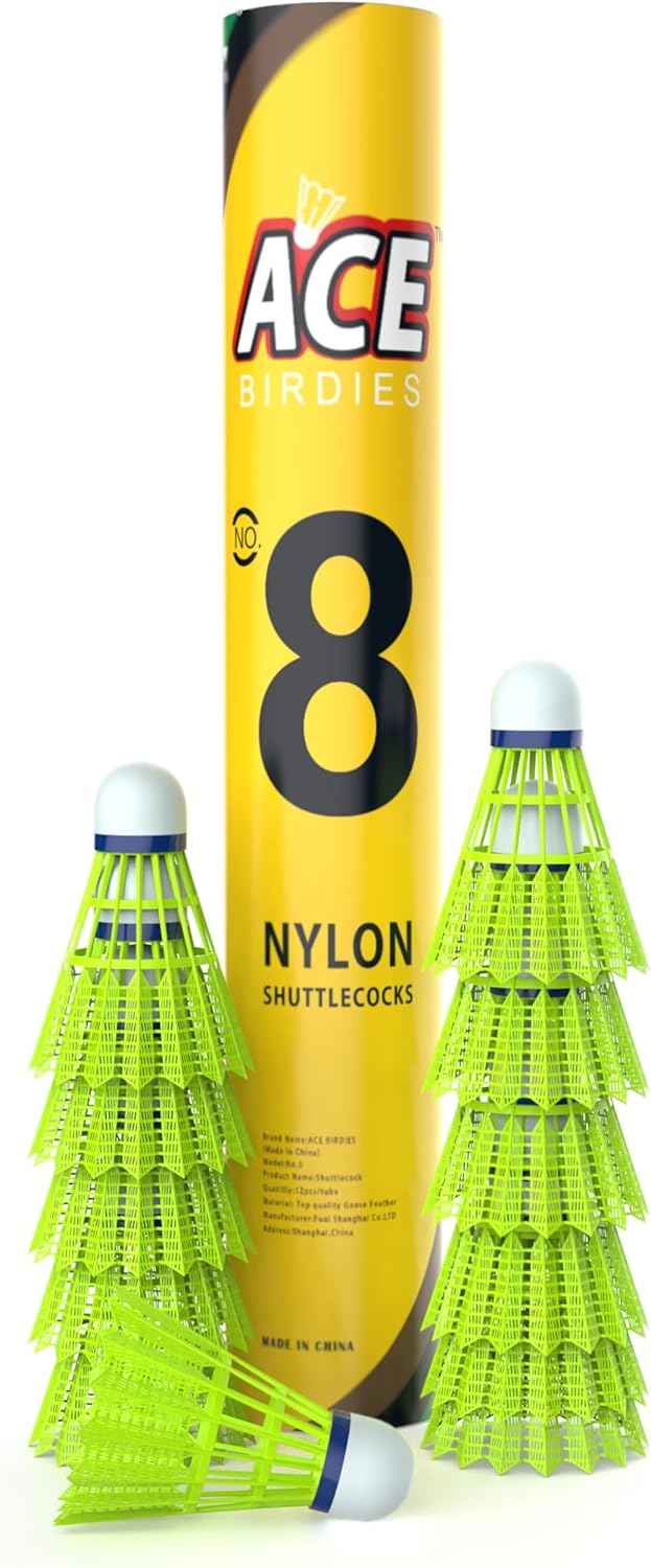 Ace Badminton Birdies, Badminton shuttlecocks, 12 Pcs Set