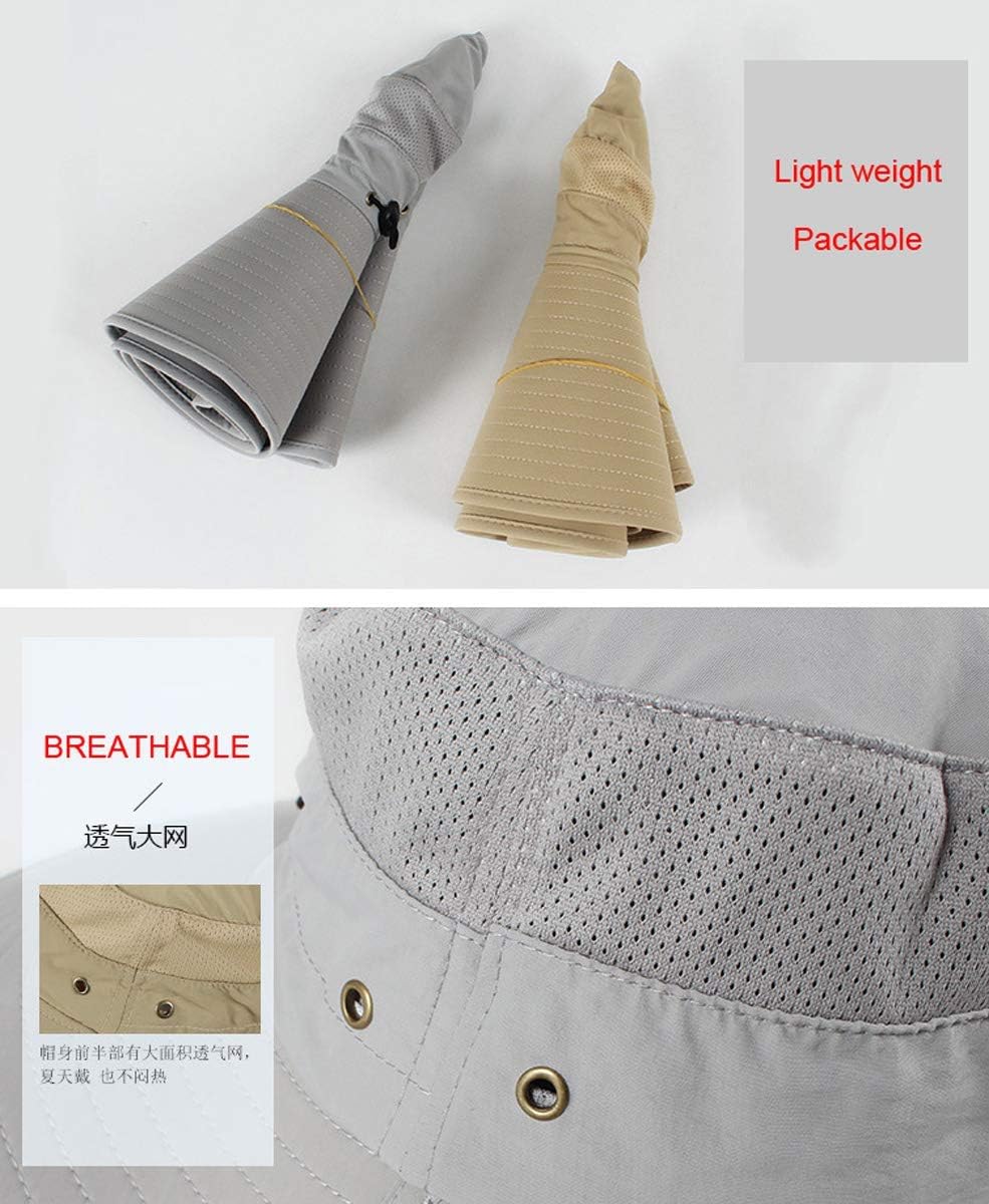 HUAMULAN 6" Super Wide Brim Sun Hats, Men and Women Bucket Hat for Fishing Hiking Garden Lawn Work Safari Camping Outdoor - Image 7