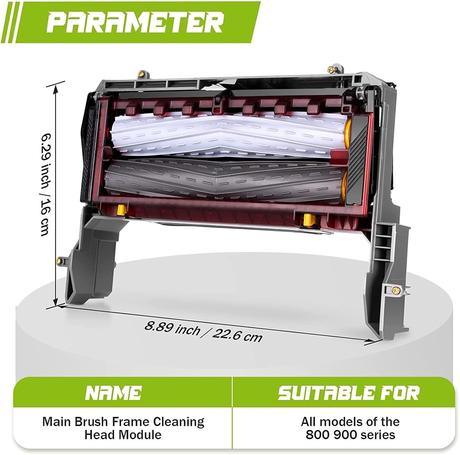 Vacuum Cleaner Main Brush Holder, Cleaning Head Module（Compatible with Roomba 800 900 Series 850 861 864 865 875 880 885 890 890 896 966 970 975 980 986）