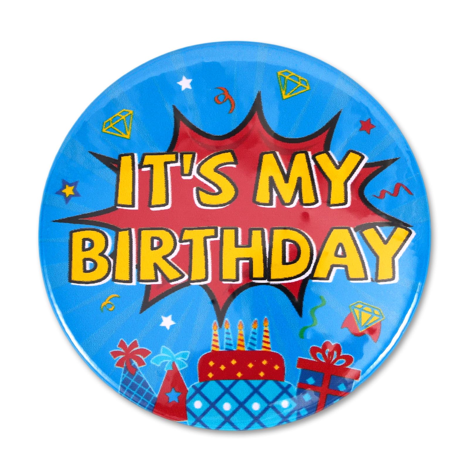It's My Birthday Pin for Boys & Girls, Game Theme Birthday Badge