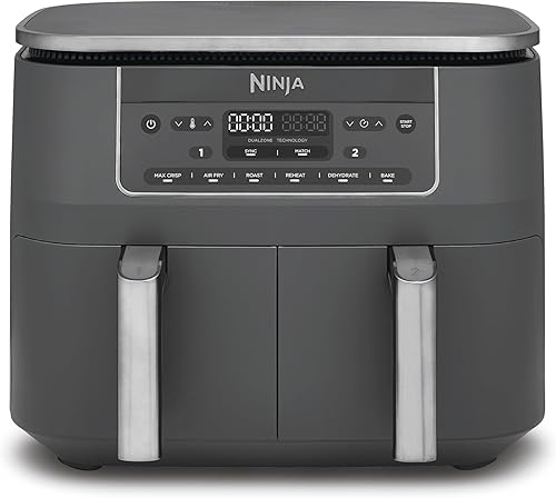 Ninja Dual Zone Digital Air Fryer, 2 Schubladen, 6-in-1, Heißluftfr…
