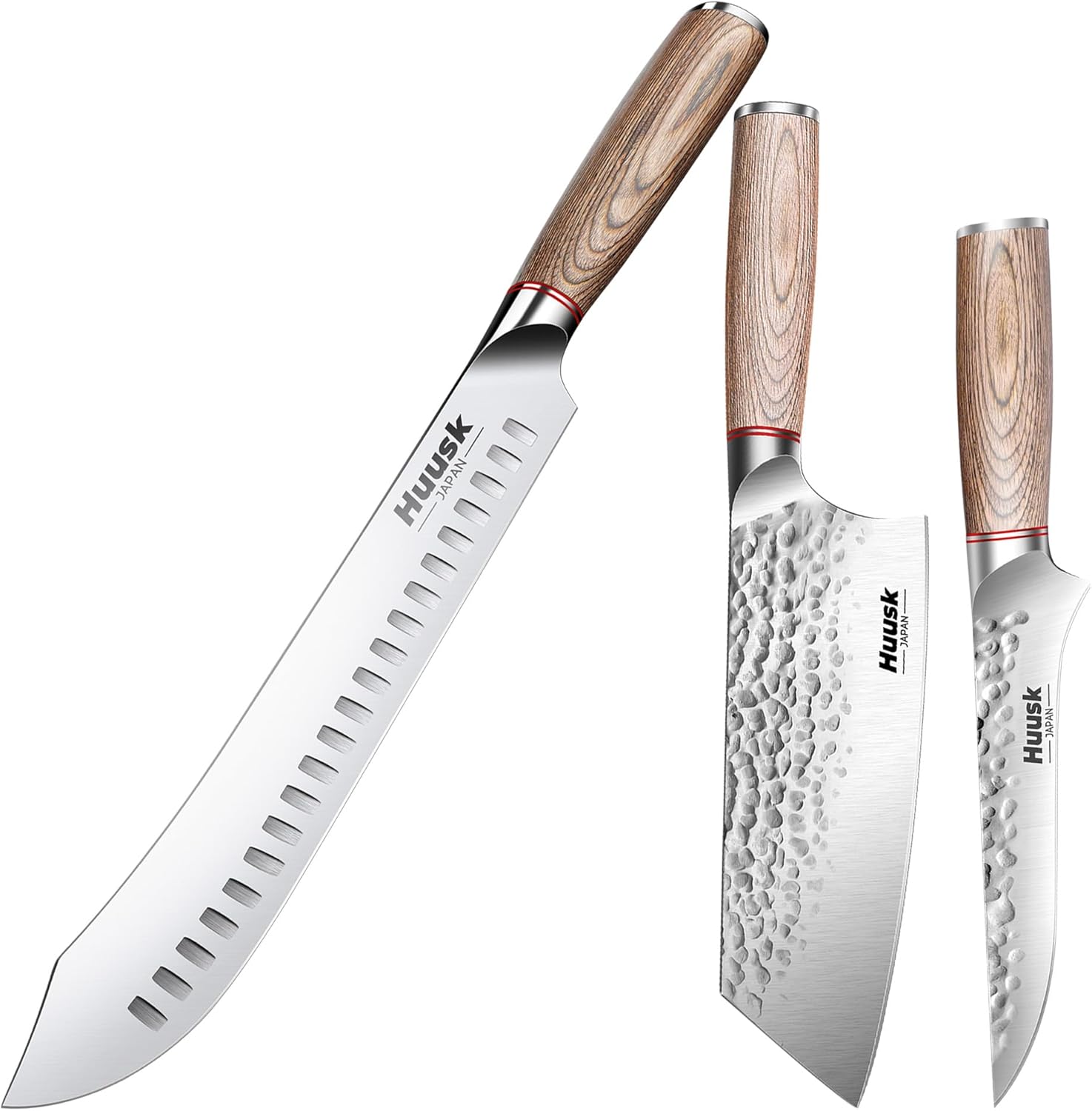 Huusk Japan Knife, Professional Kitchen Knife Set, Meat