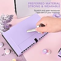 Vista 12 de DLseego Switch OLED Protective Case Dockable Hard Shell Anti-Scratch Cover Joycon Accessory Skin with 6PCS Thumb Grips Caps and 2Pc Screen