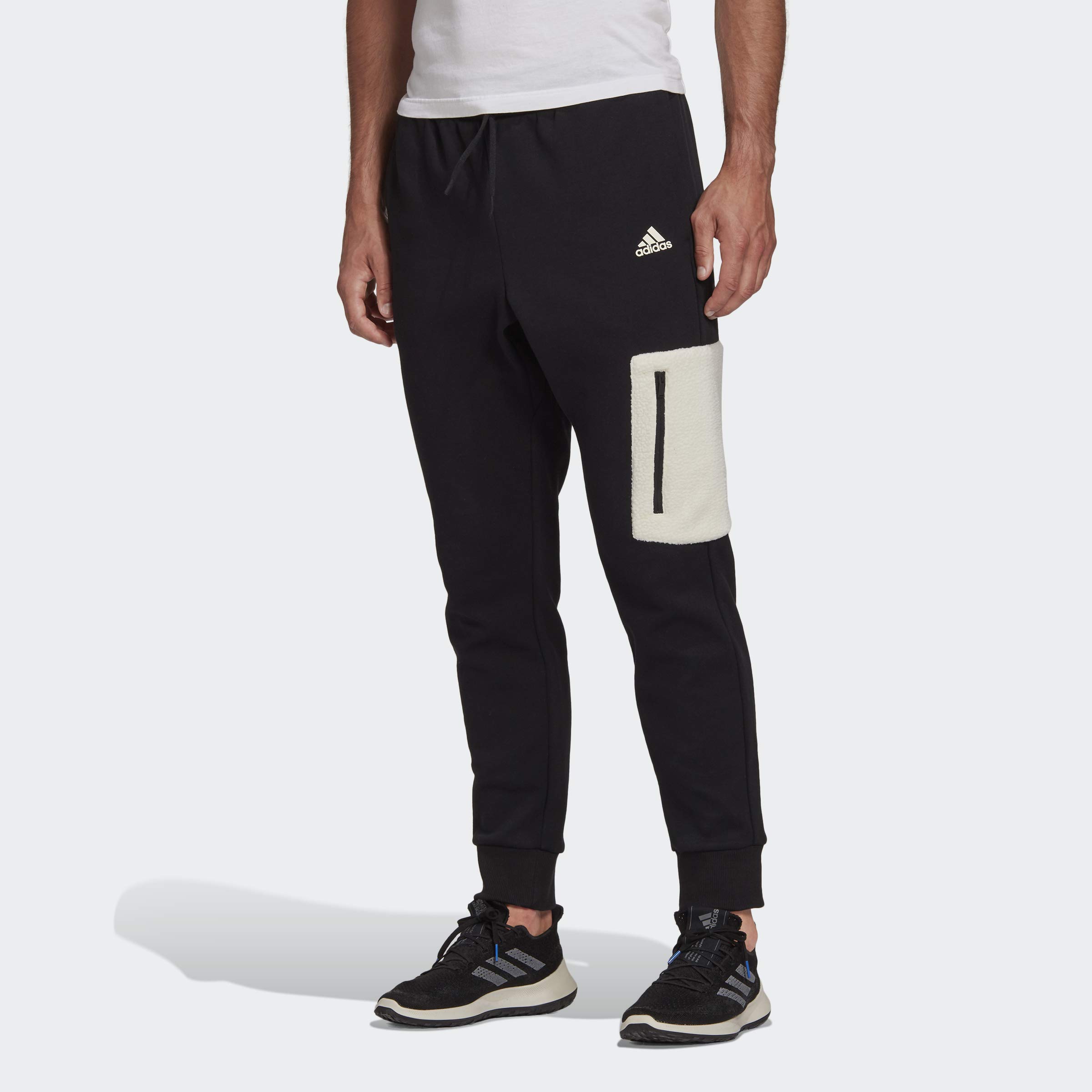 adidas pantalon d'hiver de jogging chaud pour homme noir taille M - 8