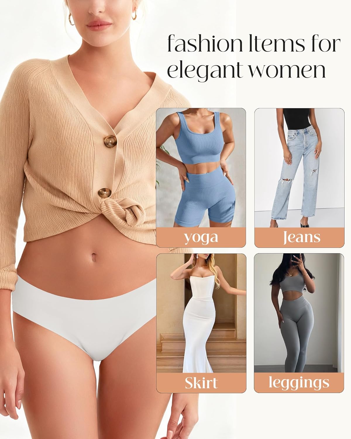 LEVAO Seamless Thongs for Women-Low Waist Invisible G-string No Show Thong Panty Liners Workout Panties S-XL - Image 4