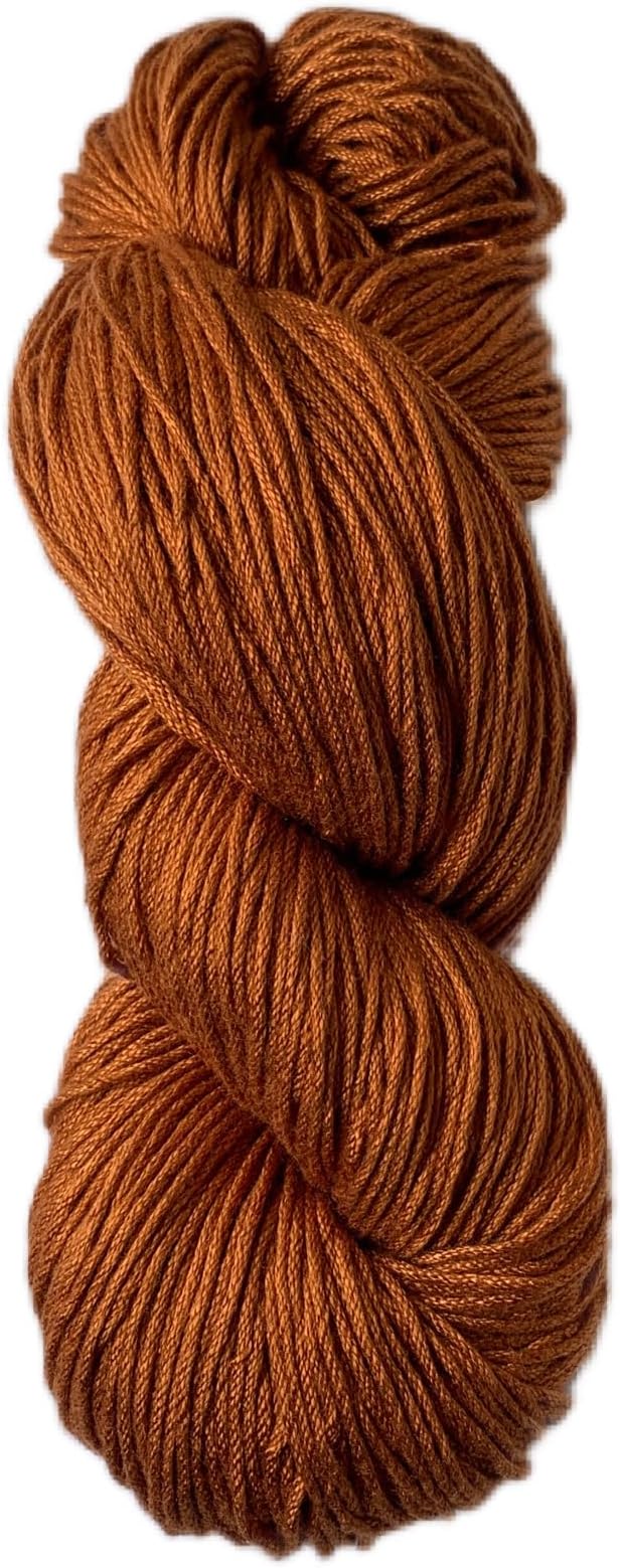 Crochet Now | 100% Bamboo/Viscose Yarn 4 Ply (100 Grams - Hook Size 2.5 to 3.5) for Crochet/Knitting (Terracotta)