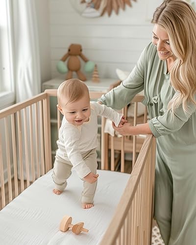 Miniatura 2 de Colchón Pack and Play (38 x 26 x 1.25 pulgadas), hipoalergénico, de doble cara, portátil, para corral de juegos, bebés, suave, impermeable, lavable