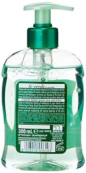 Malizia Liquid soap Green Tea and Mint 300ml, 10.14fl.oz (Pack of 2)