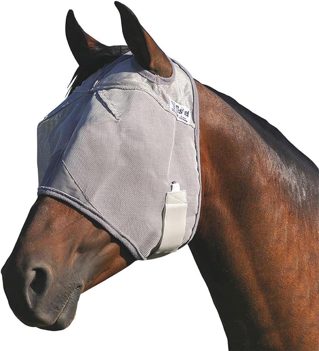 Cashel Crusader Standard Fly Mask No Ears or Nose,Gray,Horse