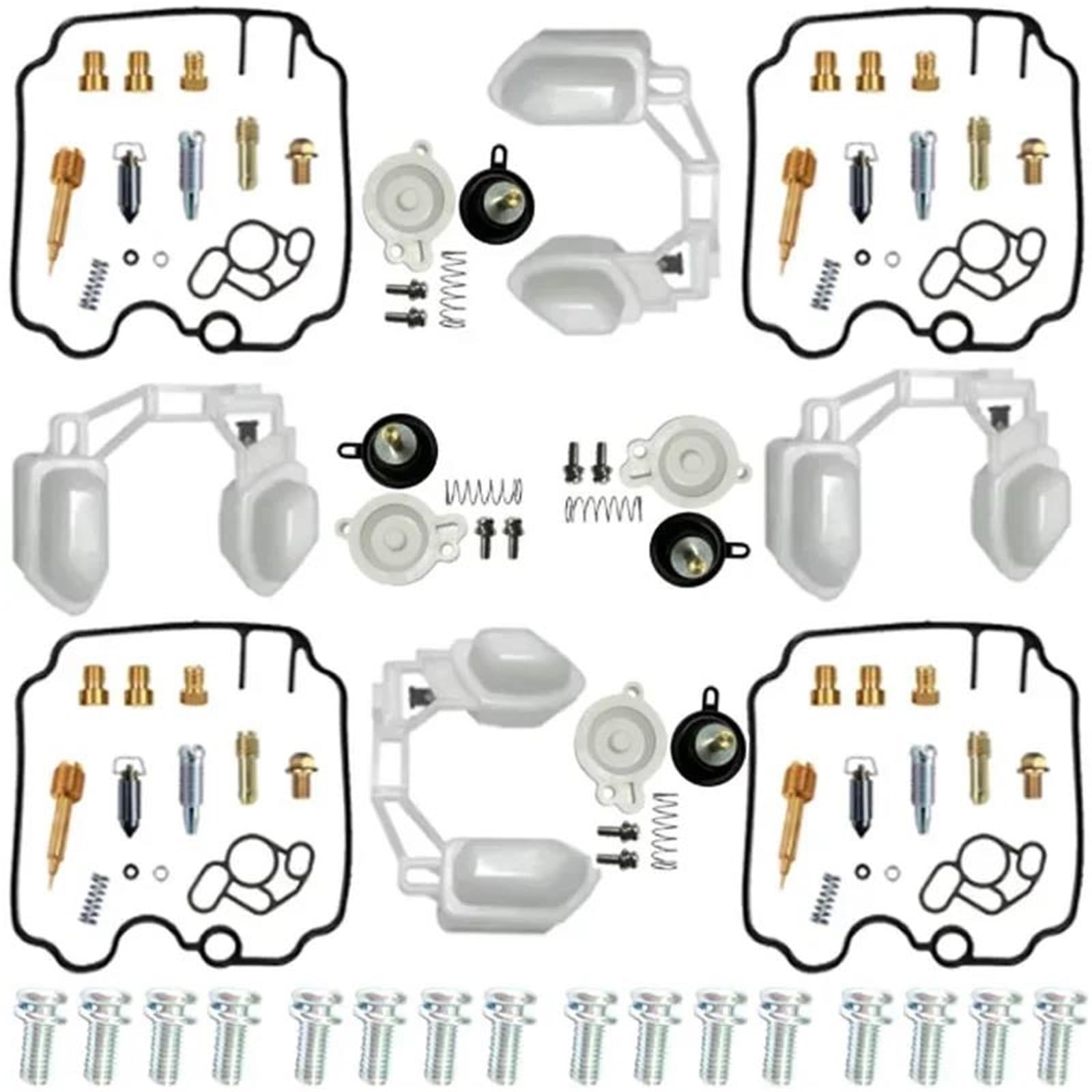 Kit De Reparación Carburador Motocicleta para Yamaha FZR1000 EXUP 1989-1995. Incluye Émbolo, Diafragma Y Flotador Herramientas De Riparazione Carburador(Conjunto 3)