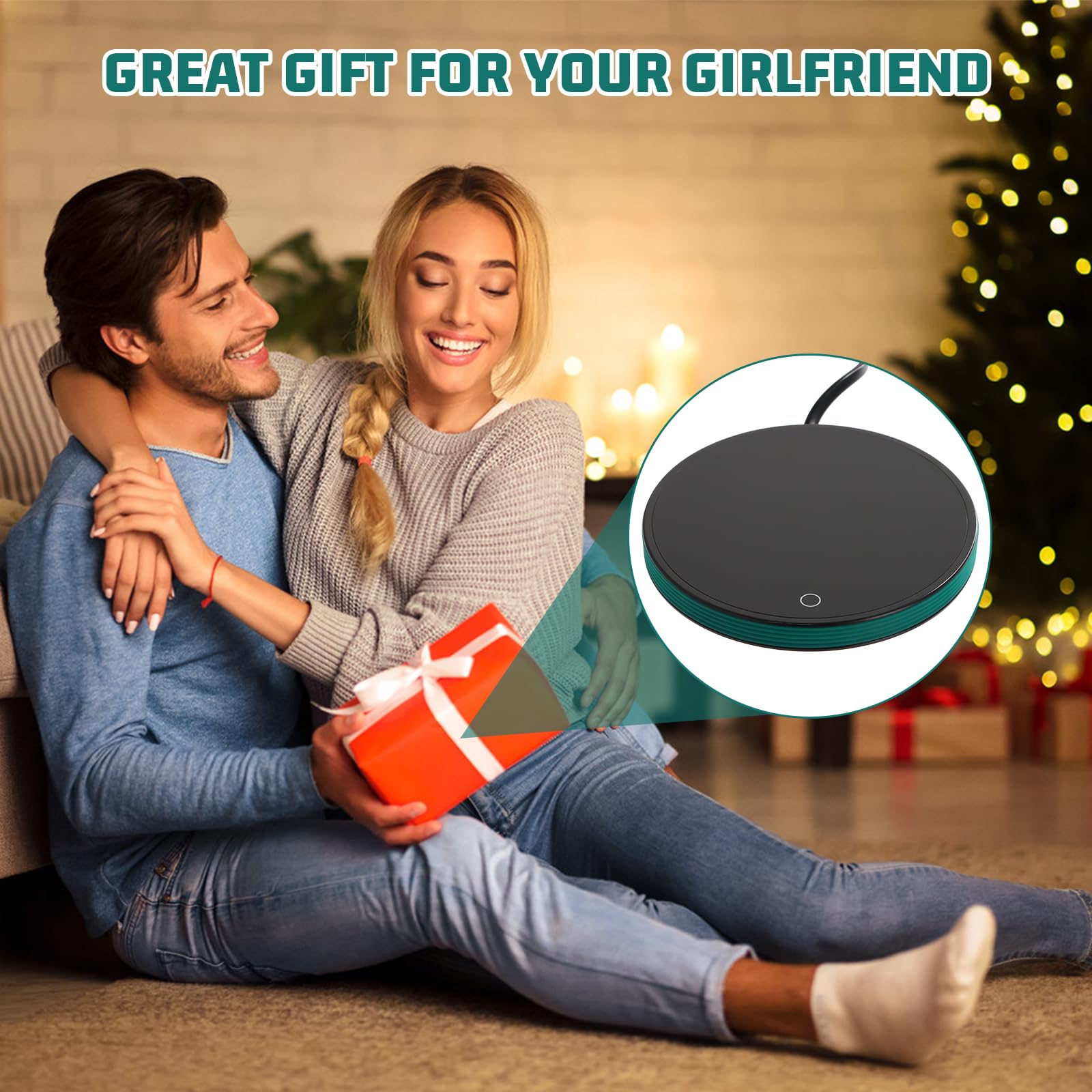 Scaldatazze Per Caffè E Bevande - 3 Temperature, Timer 2-12h, Spegnimento Automatico - Foto 4