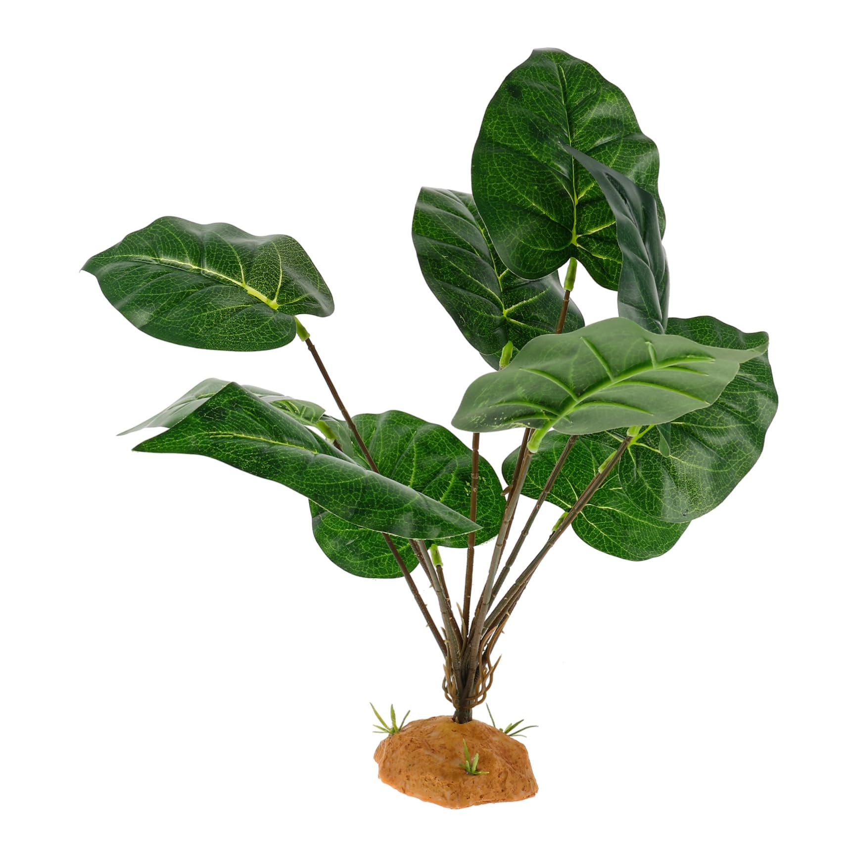 VICASKY Decorative Reptile Plant Vivid Artificial Leaves for Terrarium Decor Durable Fake Plant Ornament for Gecko Habitat Look Reptile Tank Decoration