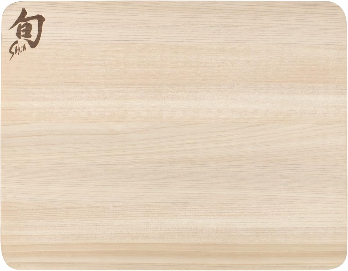 Cutlery Small Hinoki Cutting Board, 10.75" x 8.25" Small Wooden Japanese Chopping Board for Kitchen, Medium-Soft Wood Preserves Knife Edges, Forest Stewardship Council Certified