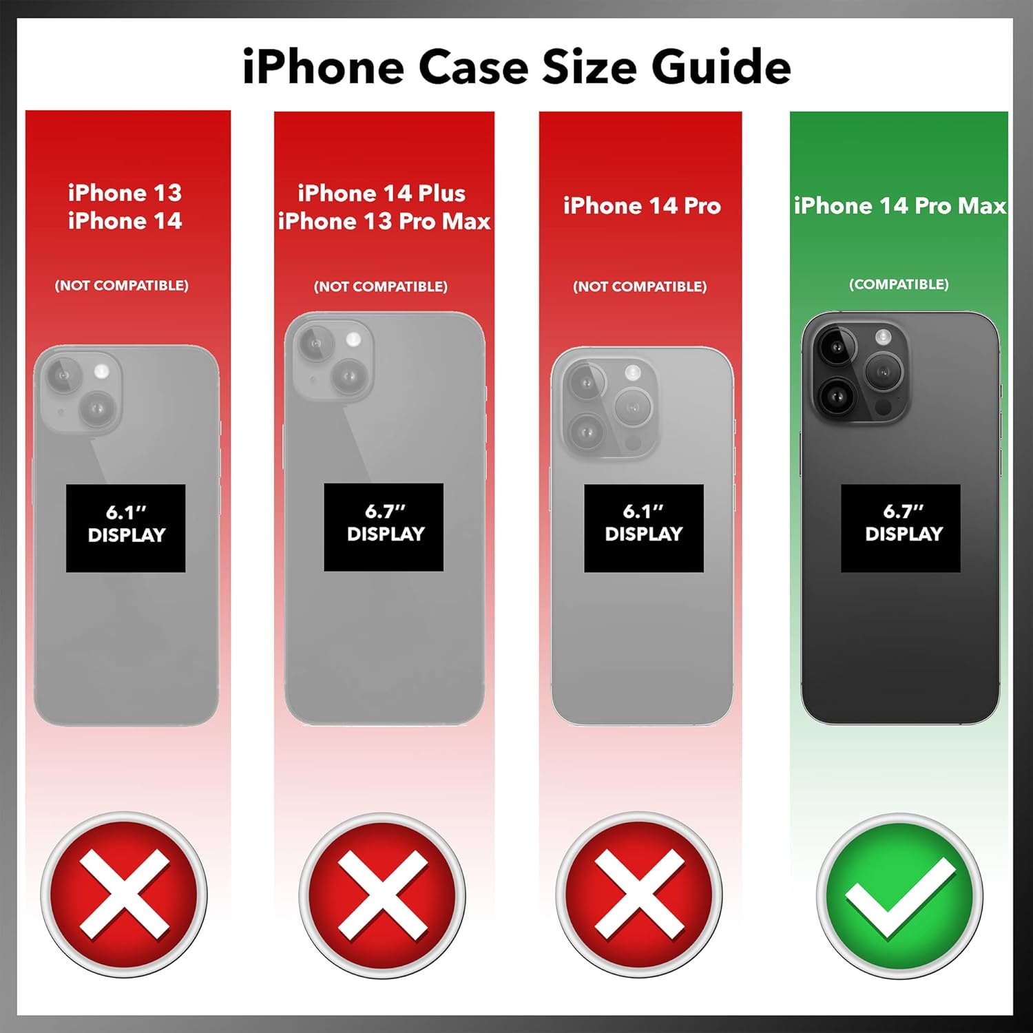 OtterBox Defender Pro Series Screenless Edition Case and Holster for iPhone 14 Pro Max (ONLY) Rain Check