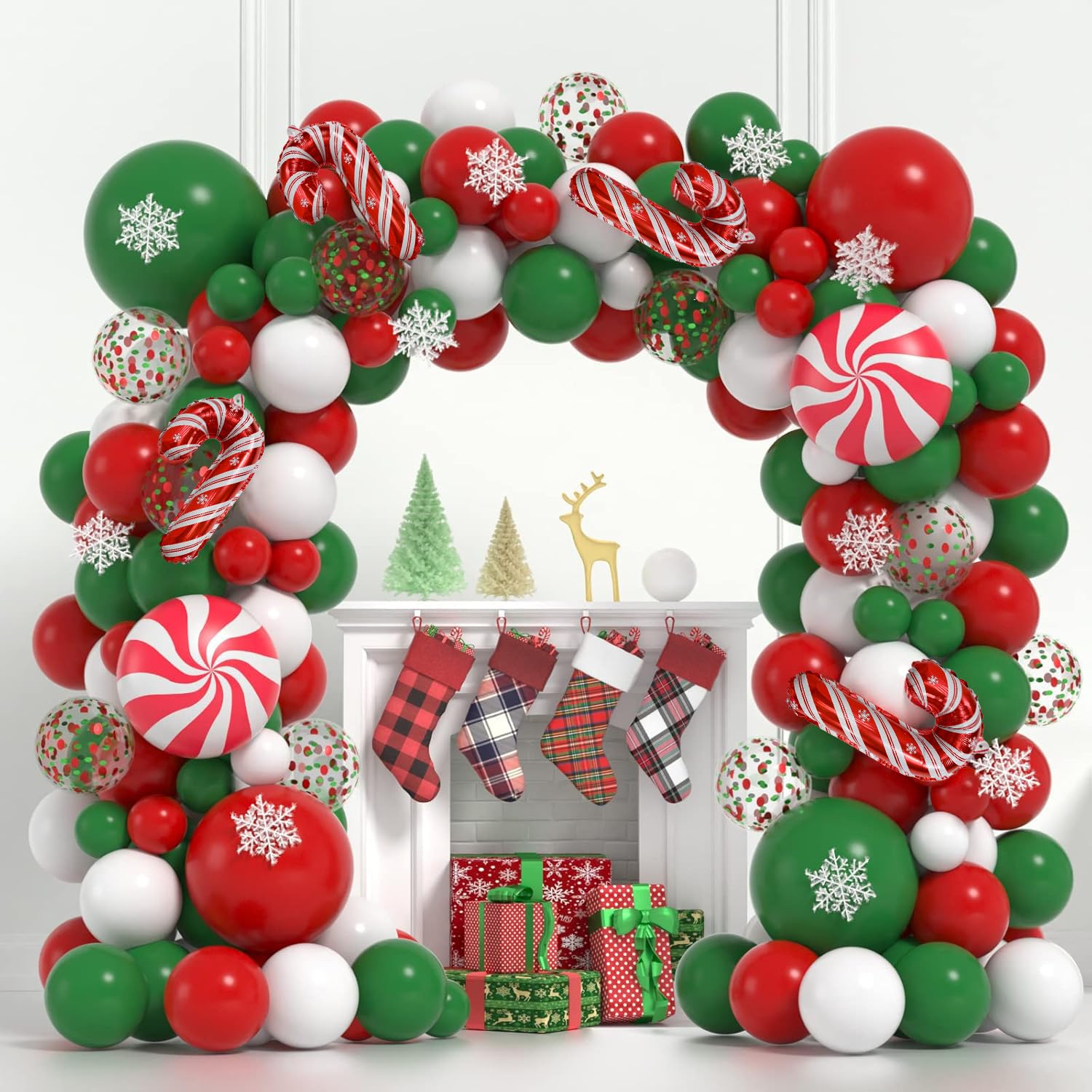 Amazon.co.jp: Janinus クリスマスバルーン ガーランドアーチ