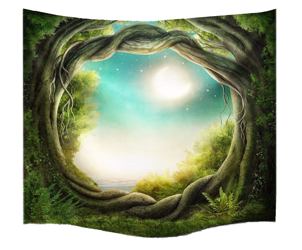 Tapisserie vieux arbre de fée A.Monamour pour éveiller l'imaginaire