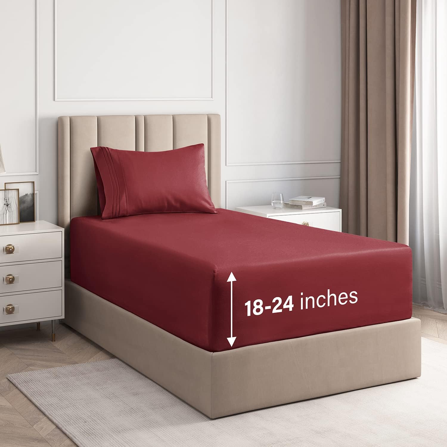 Extra Deep Pocket Sheets 3 Piece Sheet Set Twin XL