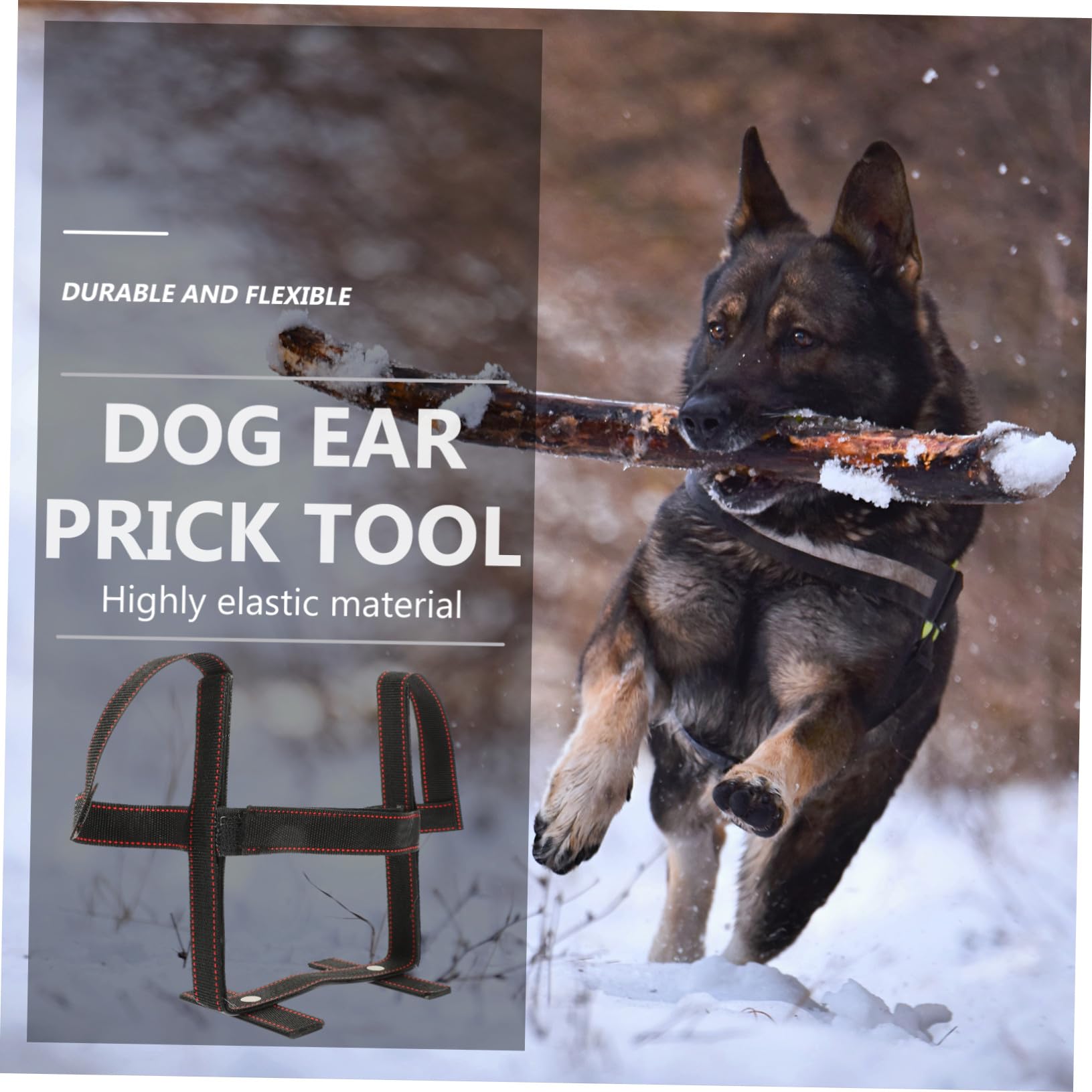Soporte Pequeños de Poliéster para Orejas Perro de Negro Herramienta Conveniente Kit Simple y Colocar Grandes Cachorro Perros