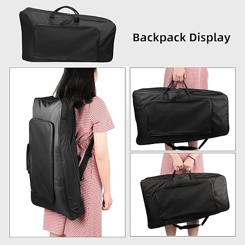 Miniatura 2 de Mr.Power Kit de campana Glockenspiel de 32 notas con almohadilla de práctica de 8 pulgadas, soporte de altura ajustable, clip de partitura musical,