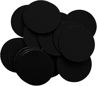 5 Inch Black 15pc Stiff Felt Circles