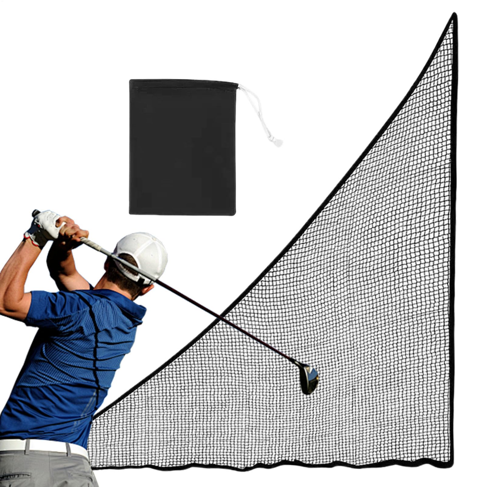 Golf Abweisnetz | 2.1x2.1m Golf Seitennetz Barriere für Draußen,Trainingsnetz für Abschlagübungen Driving Range Sportanlagen Spieler drinnen und draußen