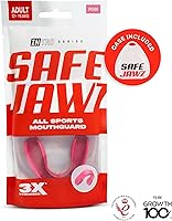Vista 6 de SAFEJAWZ Protector bucal, ajustado para adultos y jóvenes con funda, boquilla extraíble de fácil ajuste para fútbol, boxeo, lacrosse, artes