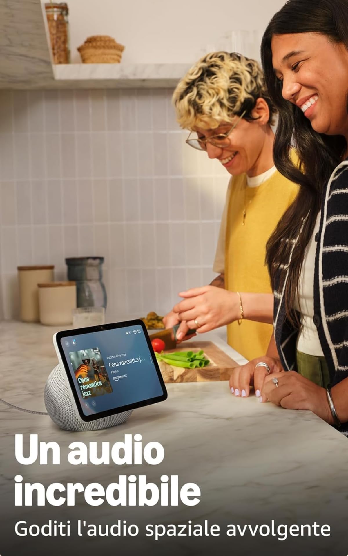 Amazon Echo Show 8 (ultimo modello), Grafite + Ring Videocitofono a batteria (ultimo modello), vedi i visitatori sul tuo Echo Show, con Accesso Anticipato ad Alexa+