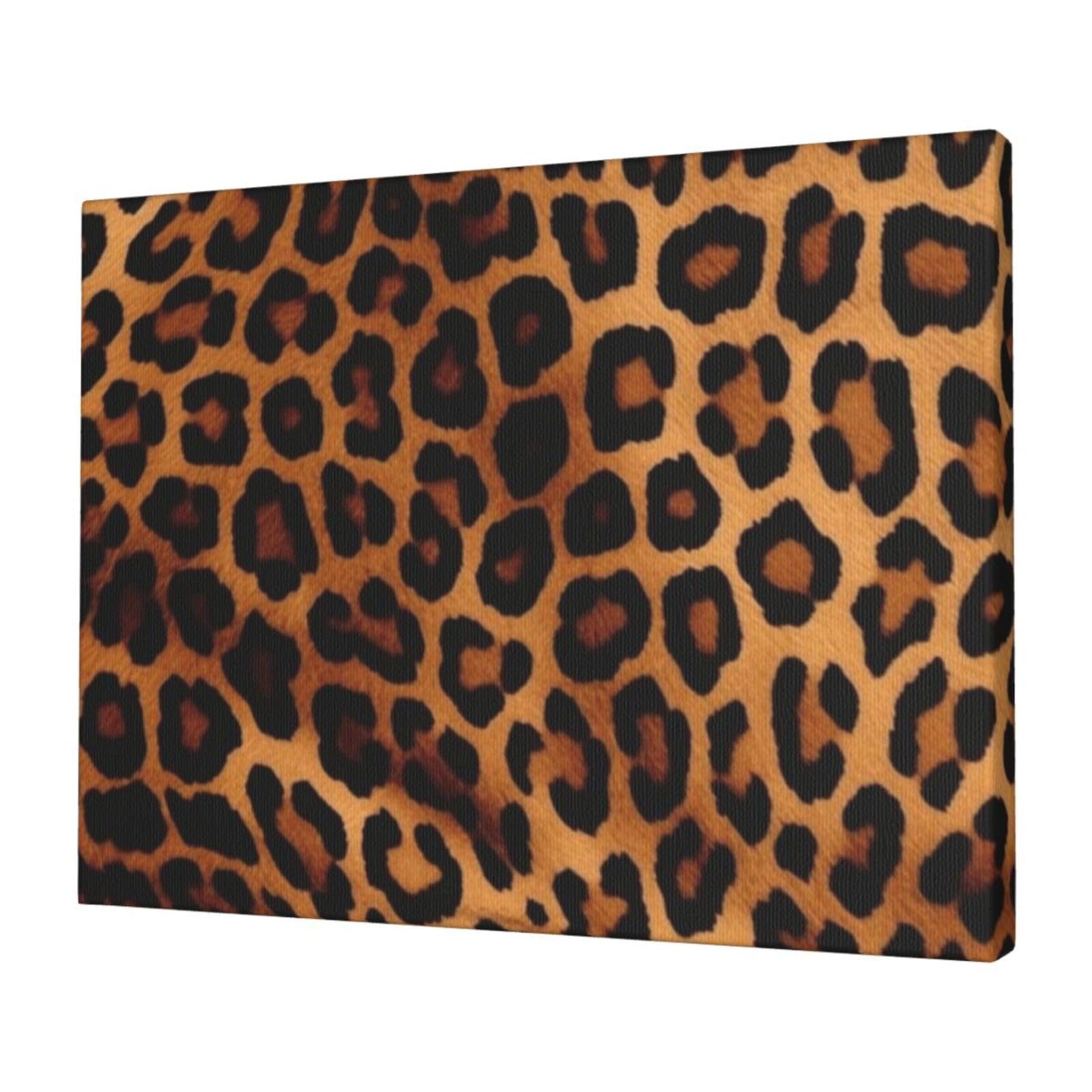 KLOPH Cool Cheetah Leopard Canvas Wall Art for Living Room 12"x16" Modern Artwork Painting for Bathroom Hanging Canvas Prints Aesthetic Wallart for Bedroom Kitchen Office Wall Decor