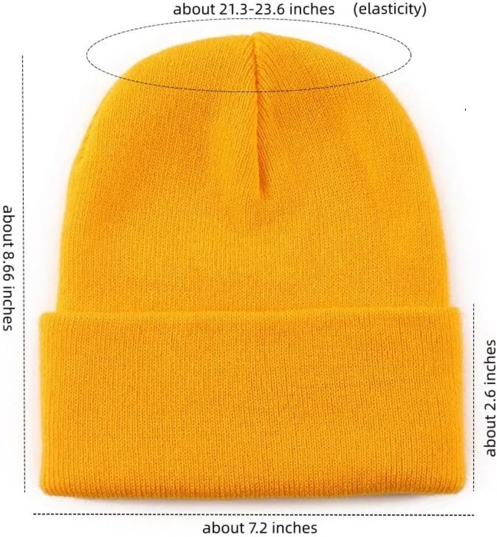 Double-Layer Unisex Winter Knit Beanie, Elastic Soft Warm Ski Skull Cap, for Men Women - Image 3