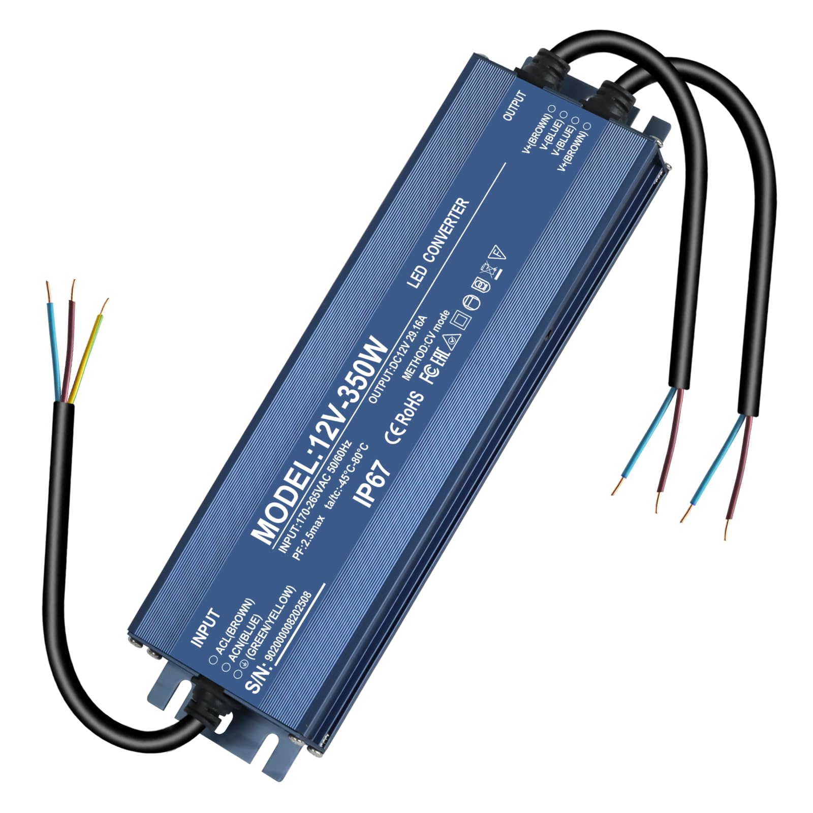 LED Trafo 24V 200W 8.33A, LED Treiber Netzteil 24v, Trafo 23